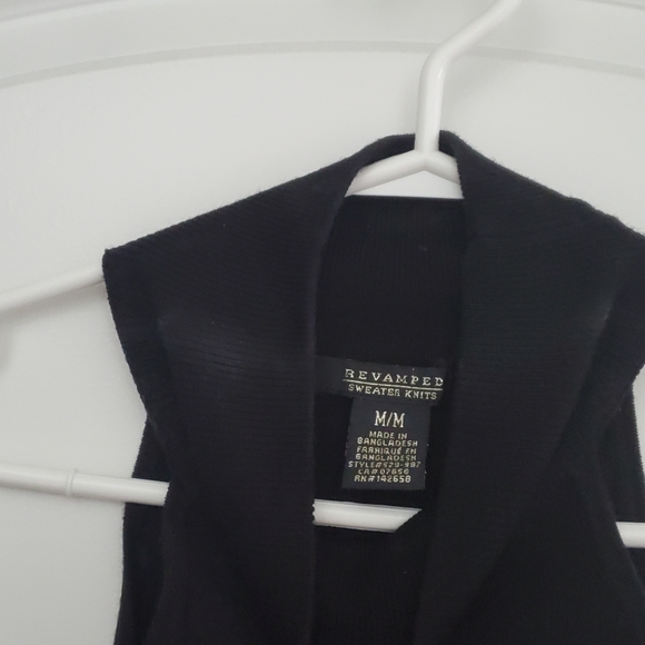 Sweater knit dress, medium, white & black stripe - Picture 3 of 3